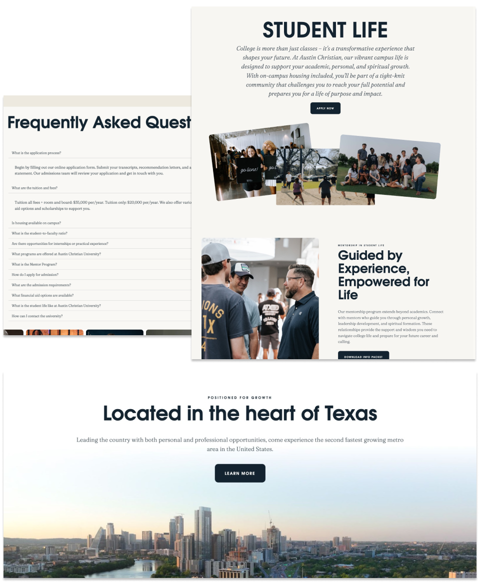 Austin Christian University — 5-10 yr Strategy Plan